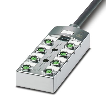 Phoenix Contact SACB Series Sensor Box, M12, 5m cable, 5 way, 8 port [1155993]; 277-8650