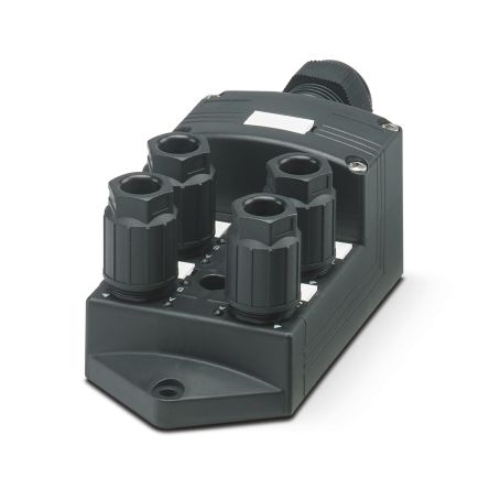 Phoenix Contact SACB Series Sensor Box, M12, 5m cable, 5 way, 4 port [1156005]; 277-8656