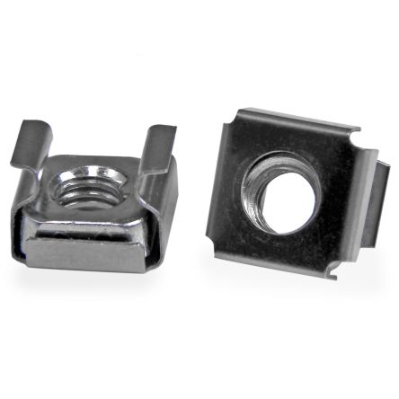 StarTech.com CABCA Series Cage Nut for Use with Rack Mounting Hardware, M6 Thread, 50 Piece(s) [CABCAGENUTS6]; 280-4541