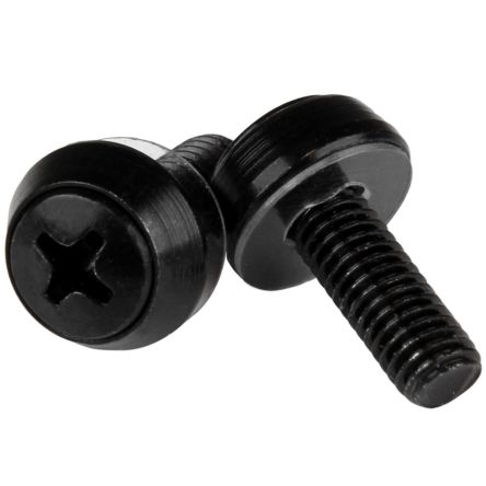 StarTech.com CABS Series Screw for Use with Rack Mounting, M6mm Thread, 50 Piece(s), 0.1 x 0.1 x 0.1in [CABSCREWSM6B]; 280-4553