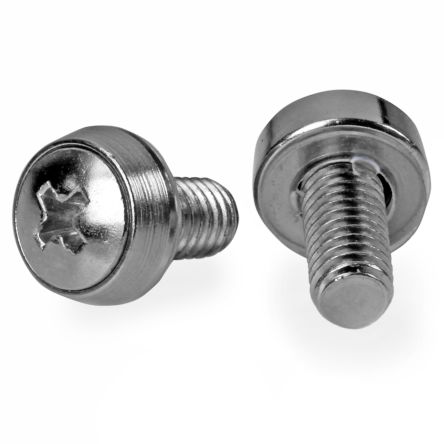 StarTech.com CABS Series Screw for Use with Rack Mounting, M6mm Thread, 50 Piece(s), 0.6 x 0.6 x 0.6in [CABSCRWS1224]; 280-4554