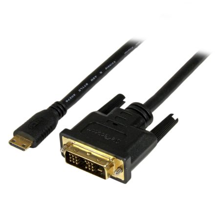 StarTech.com, 2m Male Mini HDMI to Male DVI-D High Speed 1080p @ 60Hz [HDCDVIMM2M]; 280-4612