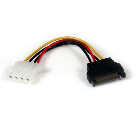 StarTech.com Male SATA Power to Female LP4  Cable, 6in [LP4SATAFM6IN]; 280-4646