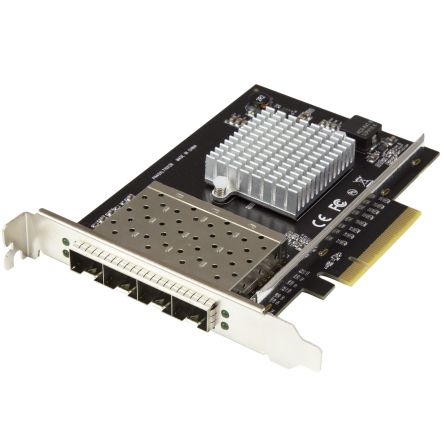 StarTech.com 4 Port PCI SFP Network Card, 2000Mbit/s [PEX10GSFP4I]; 280-4656