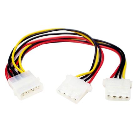 StarTech.com 4 Way Male LP4 to 4 Way Female LP4 Wire to Board Cable, 165.1mm [PYO2L]; 280-4676