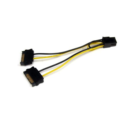 StarTech.com Male SATA Power to Female PCIe  Cable, 6in [SATPCIEXADAP]; 280-4706