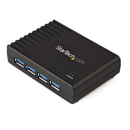 StarTech.com 4 Port USB 3.0 USB A USB 3.0 Hub, External Power Adapter Powered, 3.7 x 2.7 x 0.9in [ST4300USB3EU]; 280-4778