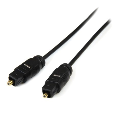 StarTech.com Audio Cable Unscreened, 15ft, Black [THINTOS15]; 280-4792