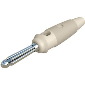 Hirschmann Test & Measurement White Male Banana Connector, 4 mm Connector, Screw Termination, 16A, 60V dc, Nickel [930726107]; 280-8787