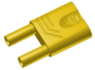 Hirschmann Test & Measurement Yellow Male Banana Connector, 4 mm Connector, Unsprung Socket 4 mm Termination, 32A, 1kV, [932200103]; 280-8820