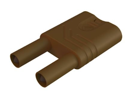 Hirschmann Test & Measurement Brown Male Banana Connector, 4 mm Connector, Unsprung Socket 4 mm Termination, 32A, 1kV, [932200105]; 280-8825