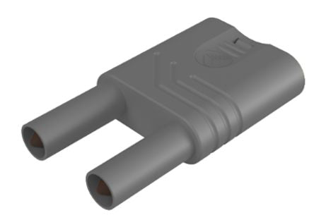 Hirschmann Test & Measurement Grey Male Banana Connector, 4 mm Connector, Unsprung Socket 4 mm Termination, 32A, 1kV, [932200106]; 280-8827