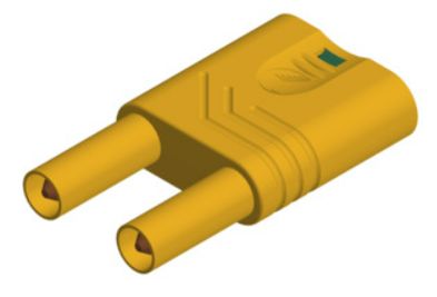 Hirschmann Test & Measurement Yellow Male Banana Connector, 4 mm Connector, Unsprung Socket 4 mm Termination, 32A, 1kV, [932200188]; 280-8829