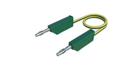 Hirschmann Test & Measurement Test Probes, 32A, 60V dc, Green, 25cm Lead Length [934059188]; 280-8844
