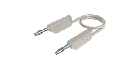 Hirschmann Test & Measurement Test Probes, 32A, 60V dc, White, 50cm Lead Length [934061107]; 280-8857