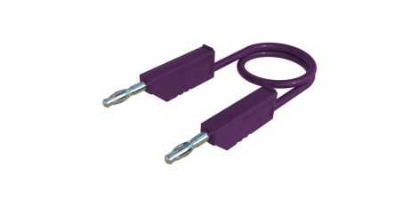 Hirschmann Test & Measurement Test Probes, 32A, 60V dc, Violet, 50cm Lead Length [934061109]; 280-8860