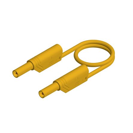 Hirschmann Test & Measurement Test Probes, 16A, 1kV, Yellow, 25cm Lead Length [934067103]; 280-8891