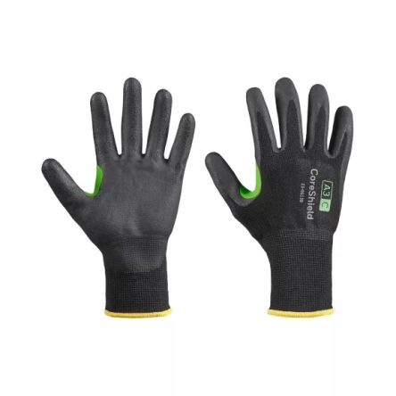 Honeywell Safety Black HPPE Cut Resistant Work Gloves, Nitrile Foam Coating [23-0513B/8M]; 281-1501