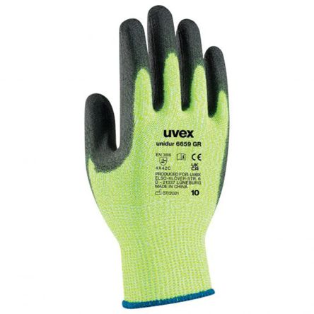 Gloves Uvex unidur 6659 PU GR HPPE and g [60964-11]; 281-2930
