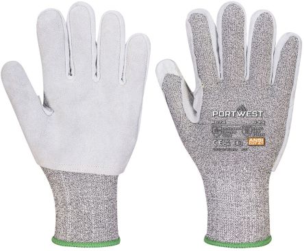 Portwest Grey Work Gloves, Size M [A674M]; 282-3182