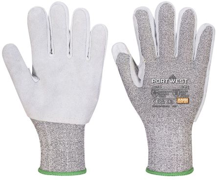 Portwest Grey Work Gloves, Size S [A674S]; 282-3183