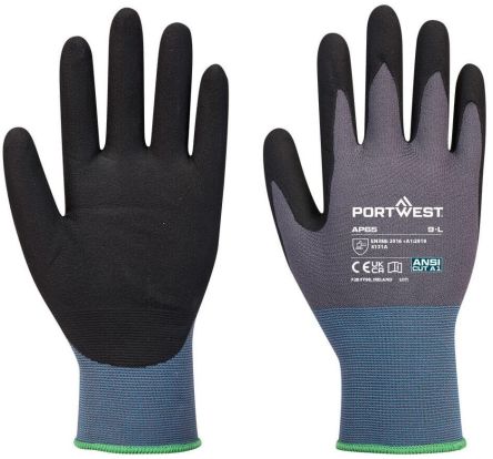 Portwest NPR Pro Nitrile Foam Black/Grey [AP652XL]; 282-3190
