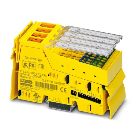 Phoenix Contact IB IL Series Safety Module for Use with Safety Bridge System, Digital, 7.5 V dc [2700606]; 282-4669