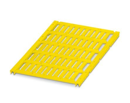 Phoenix Contact UCT-WMT Insert Cable Markers, Yellow, Pre-printed "None", 0.6 → 50mm Cable, for TOPMARK LASER, [0801447]; 282-5133