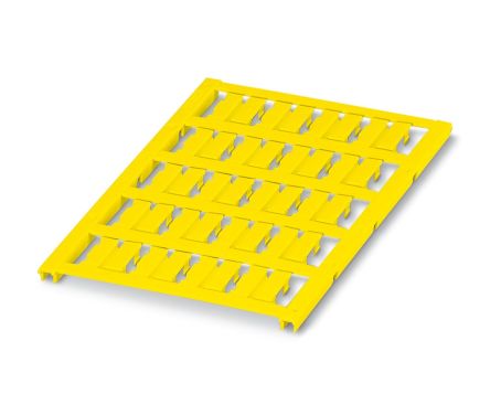 Phoenix Contact UC-WMC Clip On Cable Markers, Yellow, Pre-printed "None", 1.9 → 3.1mm Cable, for BLUEMARK ID, [0818739]; 282-5134