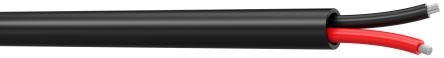 S2Ceb-Groupe Cae 2 Core Speaker Cable, 2.5 mm² CSA, 7.4mm od, 200m, Black [FHP225INSTB2]; 282-9600