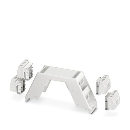 Phoenix Contact Upper Housing Part and 4 PCB Terminal Blocks Enclosure Type ME Series , 22.6 x 99 x 45.85mm, Polyamide [2853734]; 284-1261