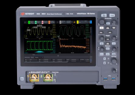 Keysight Technologies HD302MSO-350 HD3 Series, 350MHz Bench Oscilloscope, 2 Analogue Channels, 16 Digital Channels [HD302MSO/350]; 286-6409