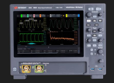 Keysight Technologies HD302MSO-500 HD3 Series, 500MHz Bench Oscilloscope, 2 Analogue Channels, 16 Digital Channels [HD302MSO/500]; 286-6410