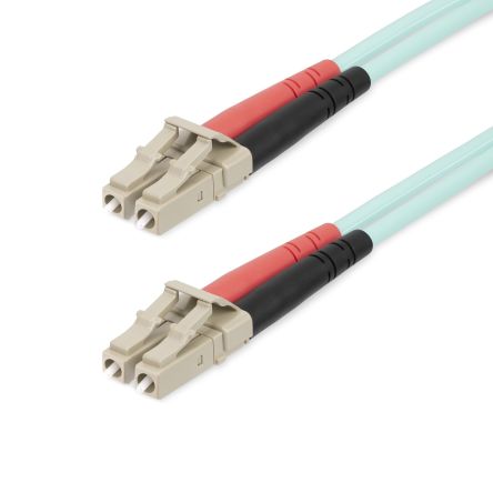 StarTech.com LC to LC Duplex Multi Mode OM4 Fibre Optic Cable, Light Blue, 20m [450FBLCLC20]; 287-3323