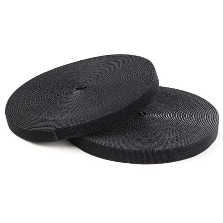 StarTech.com Cable Ties, Hook and Loop, 100ft x 17.78 mm, Black Nylon, Pk-1 [HKLP100]; 287-3353