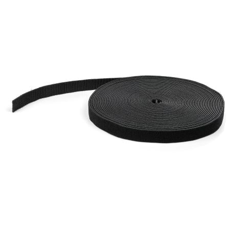 StarTech.com Cable Ties, Hook and Loop, 50ft x 17.78 mm, Black Nylon, Pk-1 [HKLP50]; 287-3358