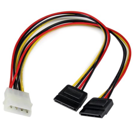 StarTech.com LP4 to SATA Power  Cable, 12in [PYO2LP4SATA]; 287-3385