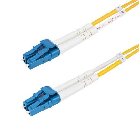 StarTech.com LC to LC Duplex Single Mode OS2 Fibre Optic Cable, Yellow, 30m [SMDOS2LCLC30M]; 287-3398