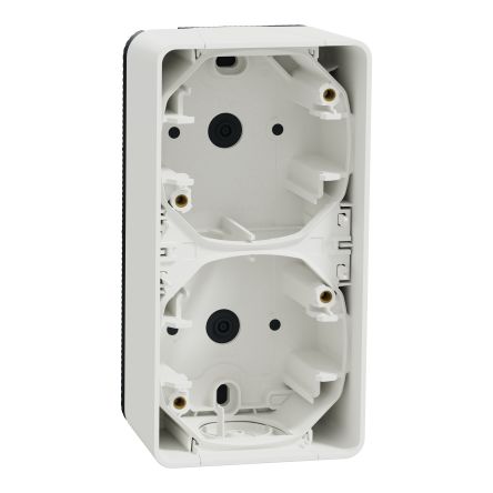 Schneider Electric White 2 Gang Plug Socket, Indoor, Outdoor Use [MUR39912]; 287-6006