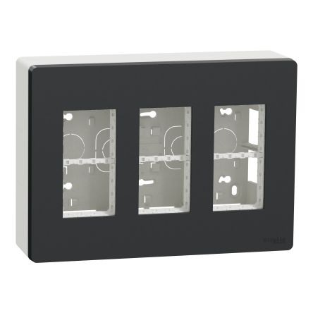 Schneider Electric Anthracite, 3 Gang, New Unica [NU123454]; 287-6010