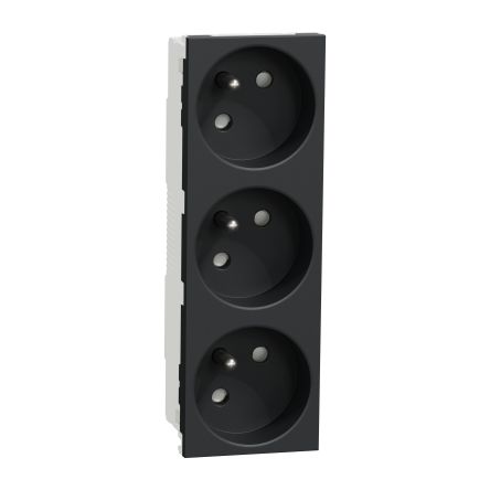 Schneider Electric Anthracite, 3 Gang, New Unica [NU307954]; 287-6018