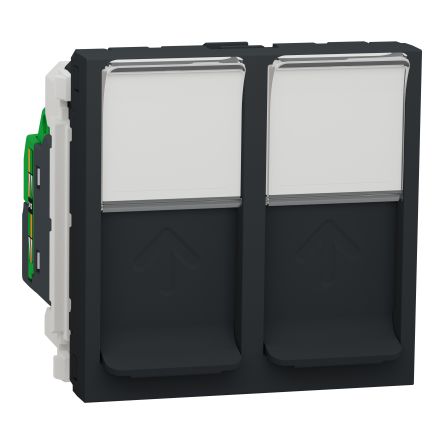 Schneider Electric Anthracite, 2 Gang, New Unica [NU342654]; 287-6027