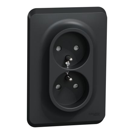 Schneider Electric Anthracite, 2 Gang, New Unica [NU406954]; 287-6036