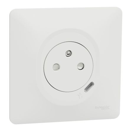 Schneider Electric White, 1 Gang, Ovalis C Series [S320089]; 287-6101