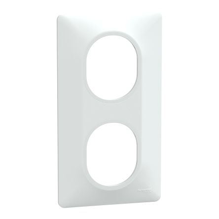 Schneider Electric White, 2 Gang, Ovalis C Series [S320724]; 287-6108