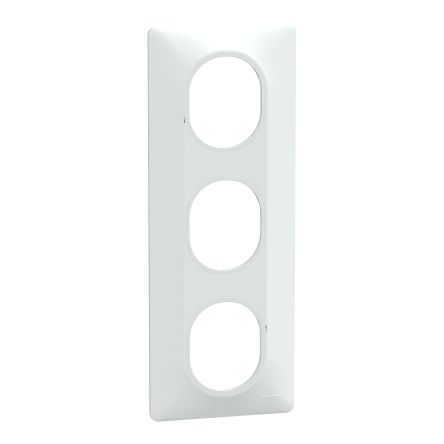 Schneider Electric White, 3 Gang, Ovalis C Series [S320726]; 287-6109
