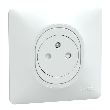 Schneider Electric White, 1 Gang, Ovalis C Series [S321052]; 287-6110