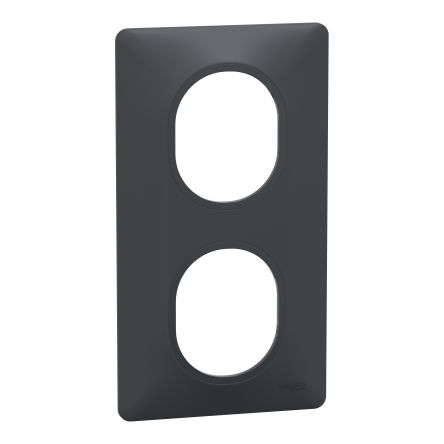 Schneider Electric Anthracite, 2 Gang, Ovalis C Series [S340724]; 287-6123