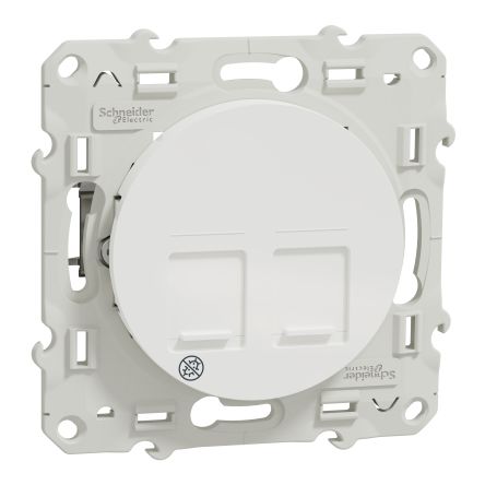 Schneider Electric White, 2 Way, 1 Gang, Odace [S505486]; 287-6129