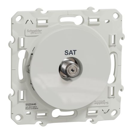 Schneider Electric White, 1 Gang, Odace [S520446]; 287-6139
